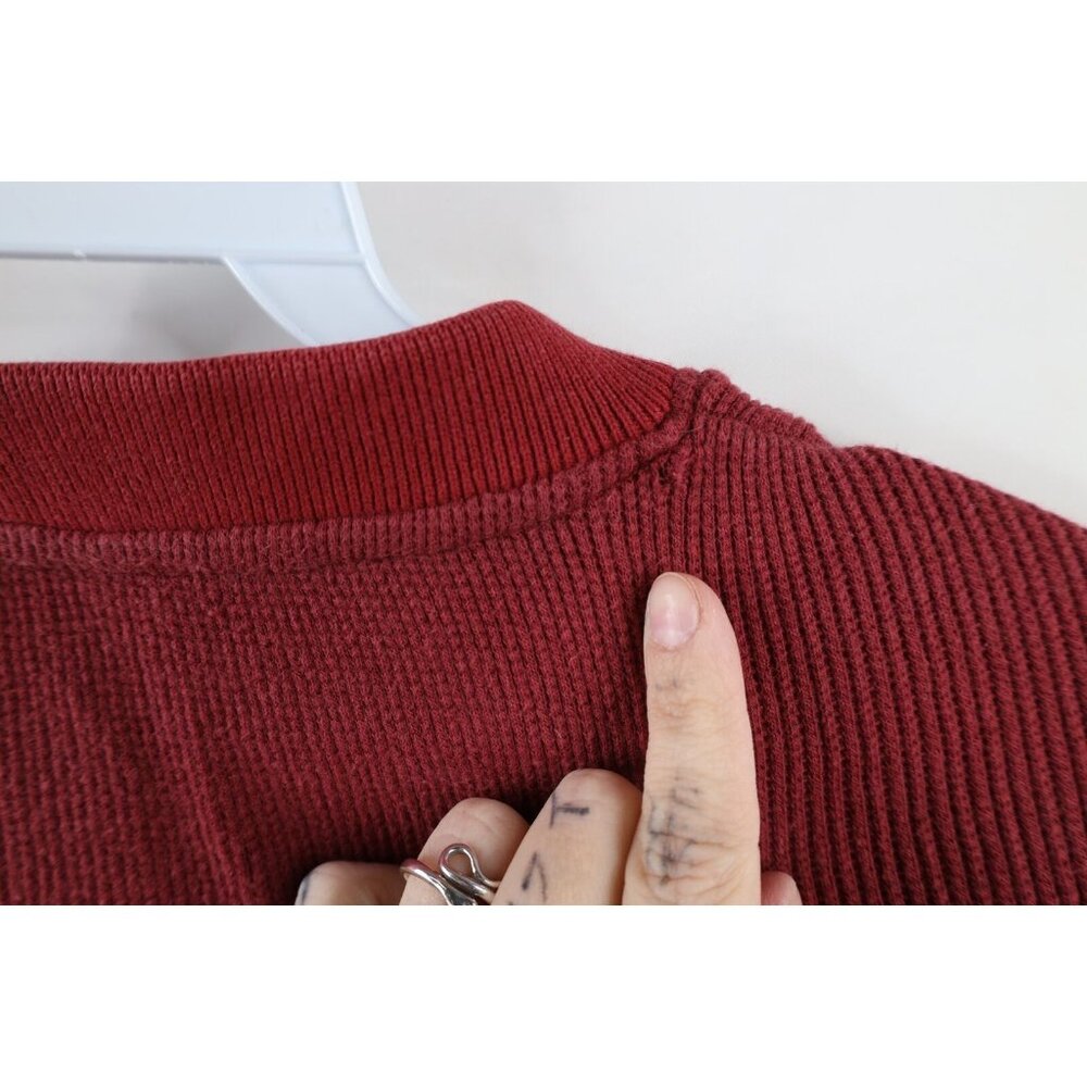 Vtg 90s Woolrich Mens 4XL Faded Striped Thermal Ribbed Knit Long Sleeve T-Shirt - Picture 7 of 10